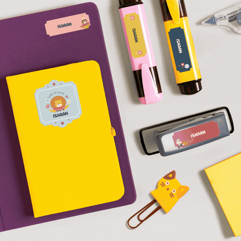 Our Bestsellers! Name Stickers & Slip